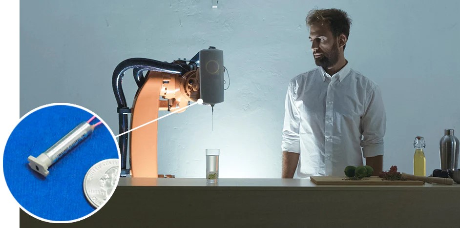 Imprimez une boisson avec les microvannes NV
