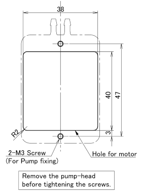 RP-HIII Mounting holes