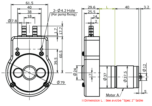 RP-KII Dimensions
