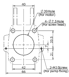 RP-M Mounting holes DC-Version