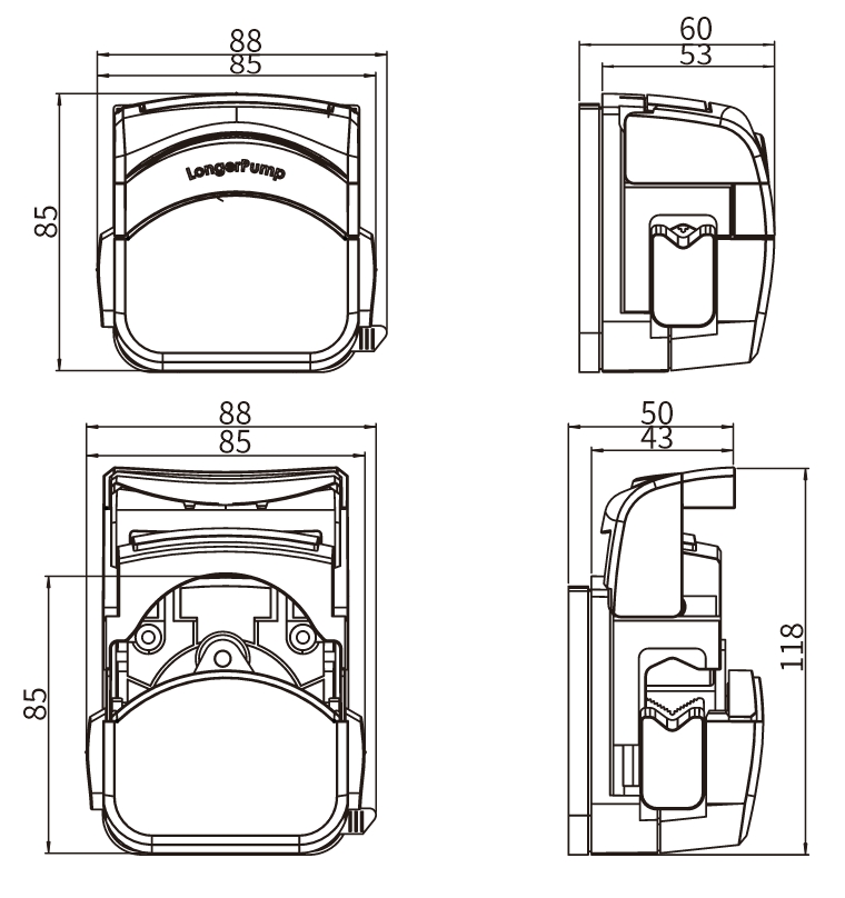 FG series Dimensions